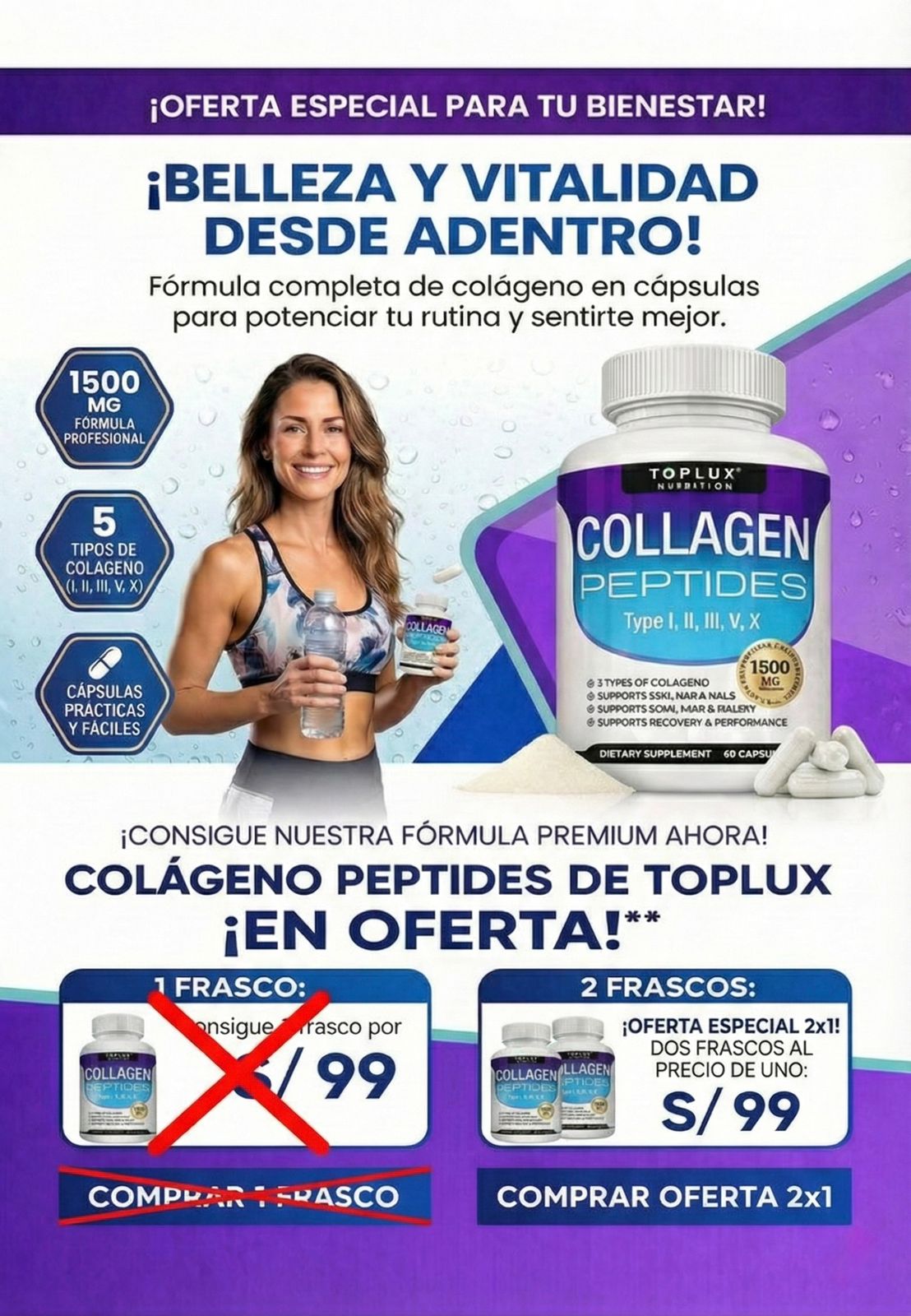 COLLAGEN PEPTIDES DE TOPLUX | PROMOCIÓN DEL MES
