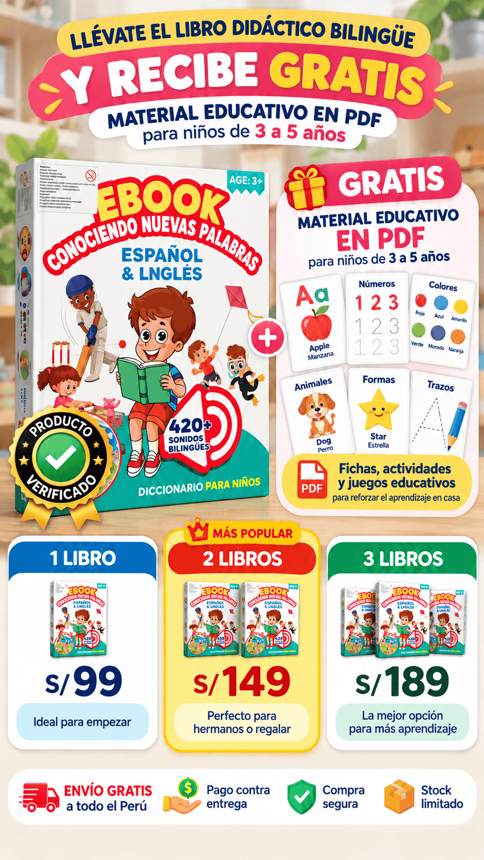LIBRO BILINGUE | AUMENTA TU VOCABULARIO